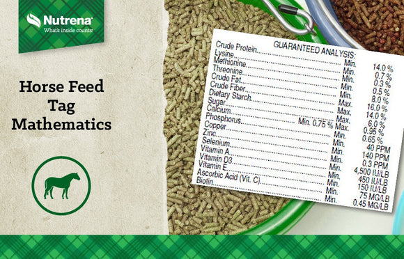 Horse Feed Calculator: Feed Tag Math