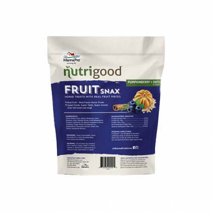 Manna Pro Nutrigood™ FruitSnax Horse Treats PumpkinBerry + Oats