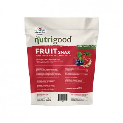 Manna Pro Nutrigood™ FruitSnax Horse Treats BerryMint + Oats Flavor